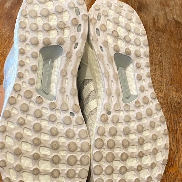 Adidas PrimeKnit White/Gray (Ultra Boost Sole) US Mens 9 - Picture 2 of 7